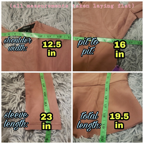 FOREVER 21 | [NwT]Long Sleeve Mesh Peplum Top! - Picture 4 of 7